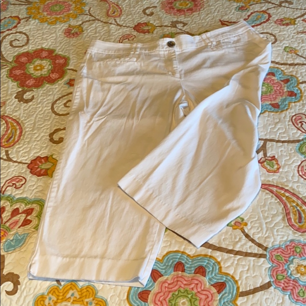 Westport White Cropped Pants
